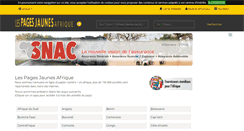 Desktop Screenshot of lespagesjaunesafrique.com