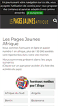 Mobile Screenshot of lespagesjaunesafrique.com